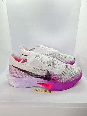 Nike Zoomx Vaporfly Next% 3 Men’s Size 12 White / Pink / Purple DV4129-104 NEW